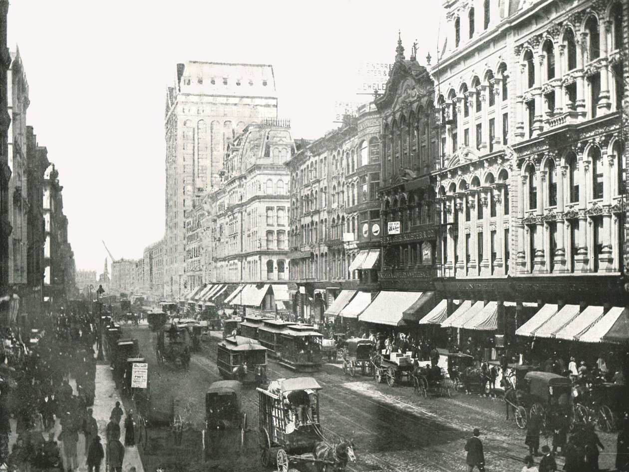 State Street, Chicago, EUA, 1895. de W and S Ltd
