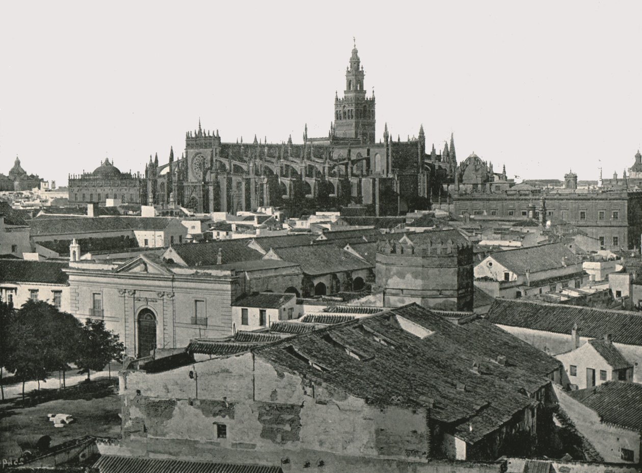 A Catedral, Sevilha, Espanha, 1895. de W and S Ltd