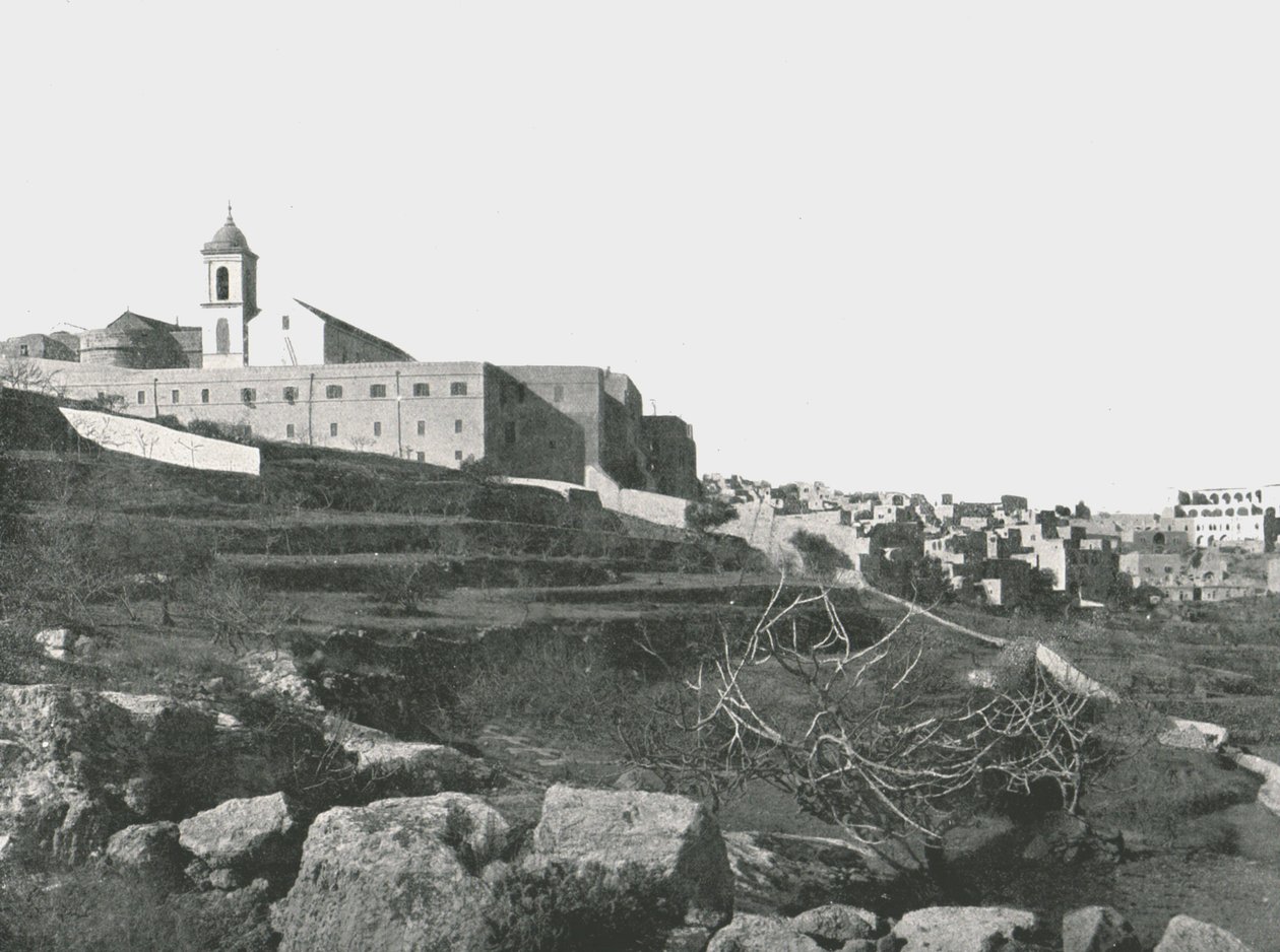 A Igreja da Natividade, Belém, Palestina, 1895. de W and S Ltd