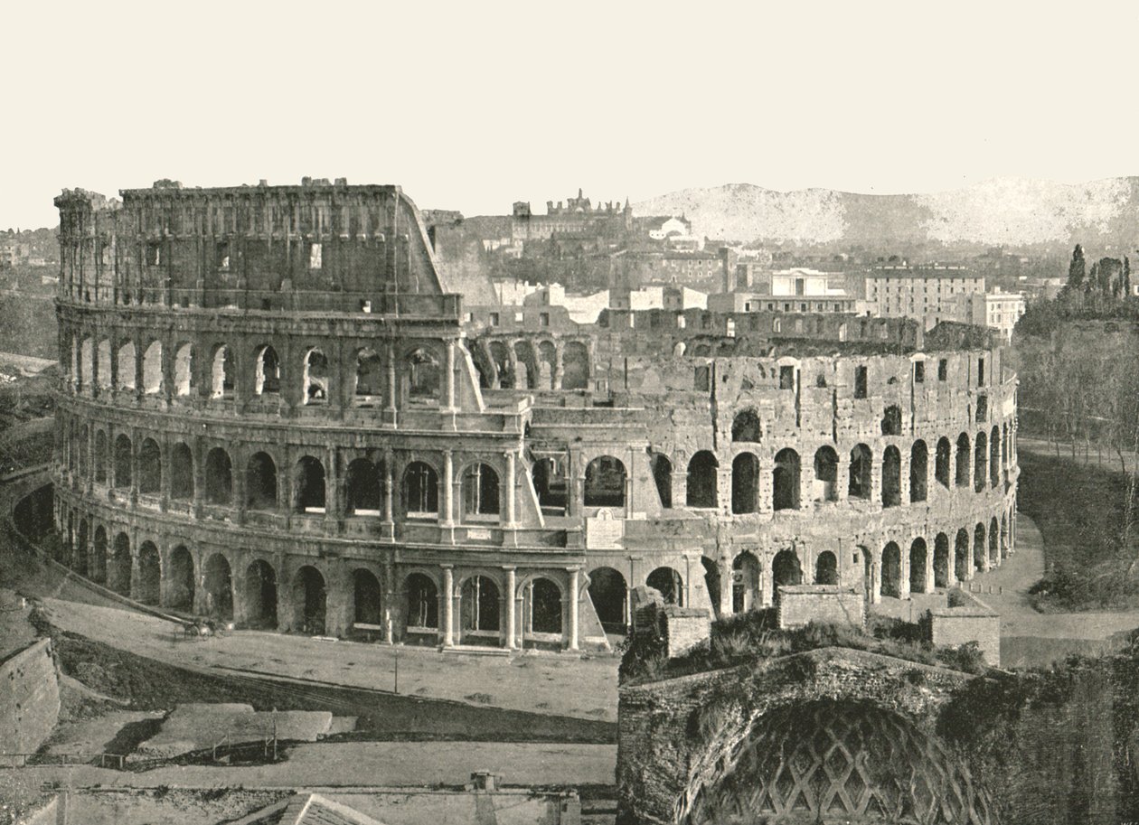 O Coliseu, Roma, Itália, 1895. de W and S Ltd