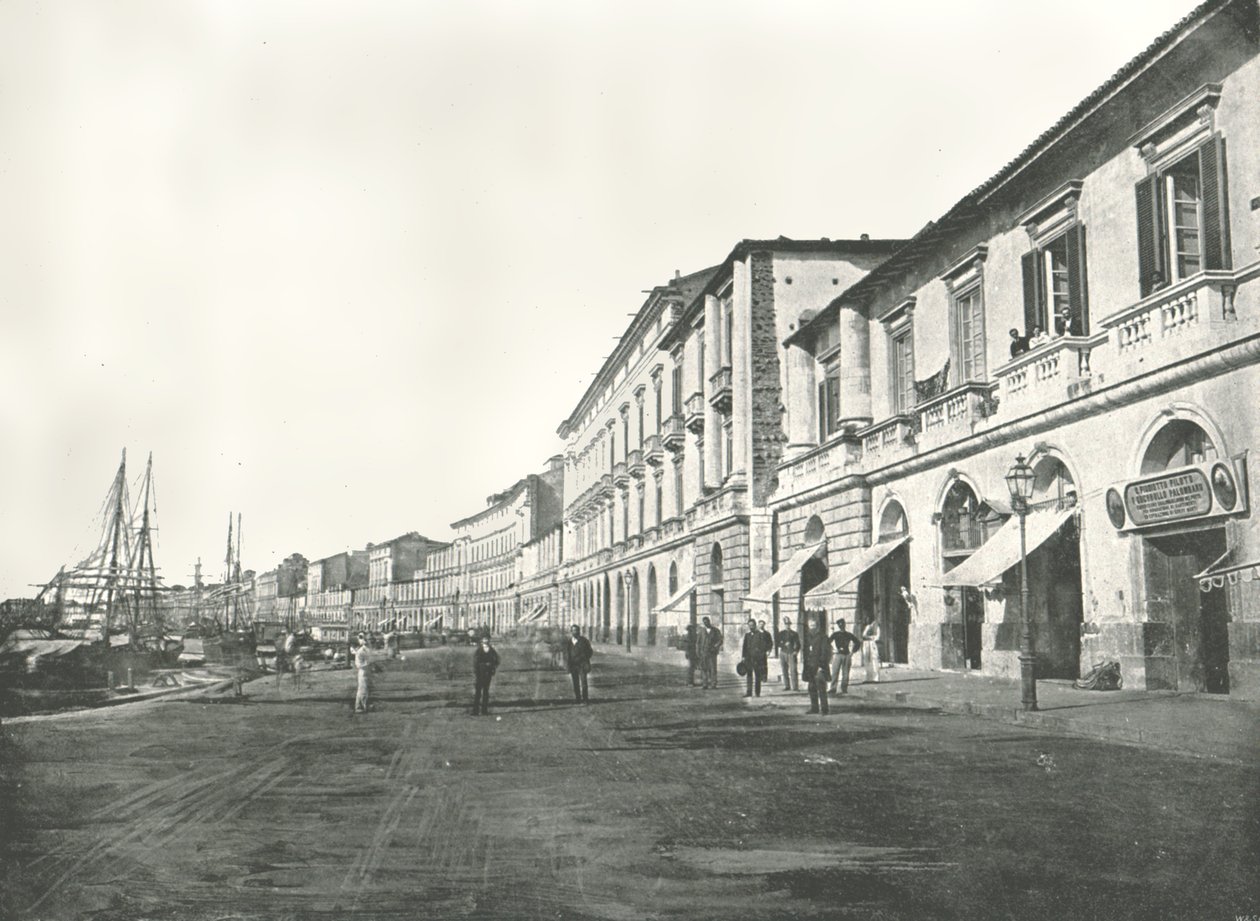 Marina, Messina, Sicília, Itália, 1895. de W and S Ltd
