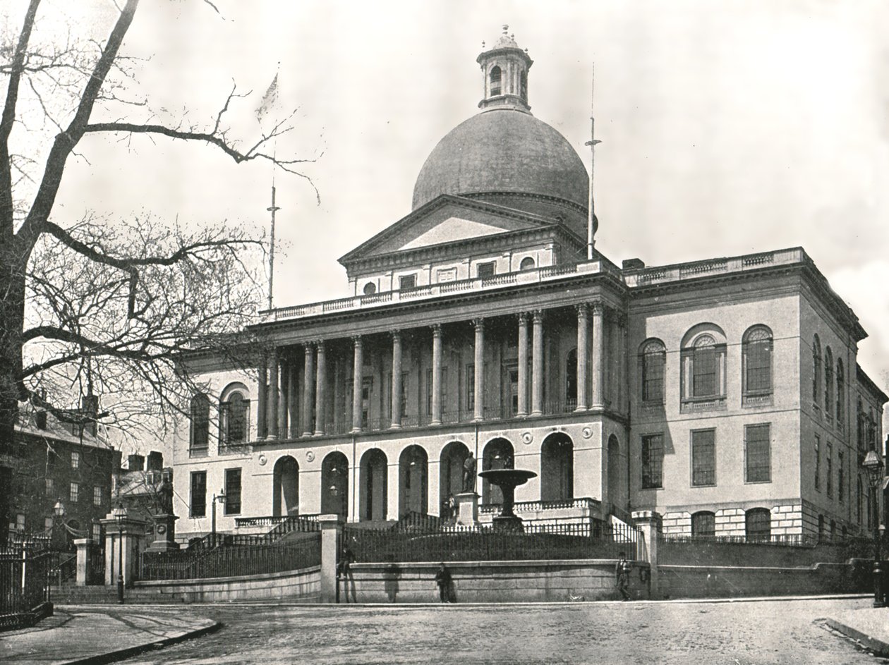 The Massachusetts State House, Boston, EUA, 1895. de W and S Ltd