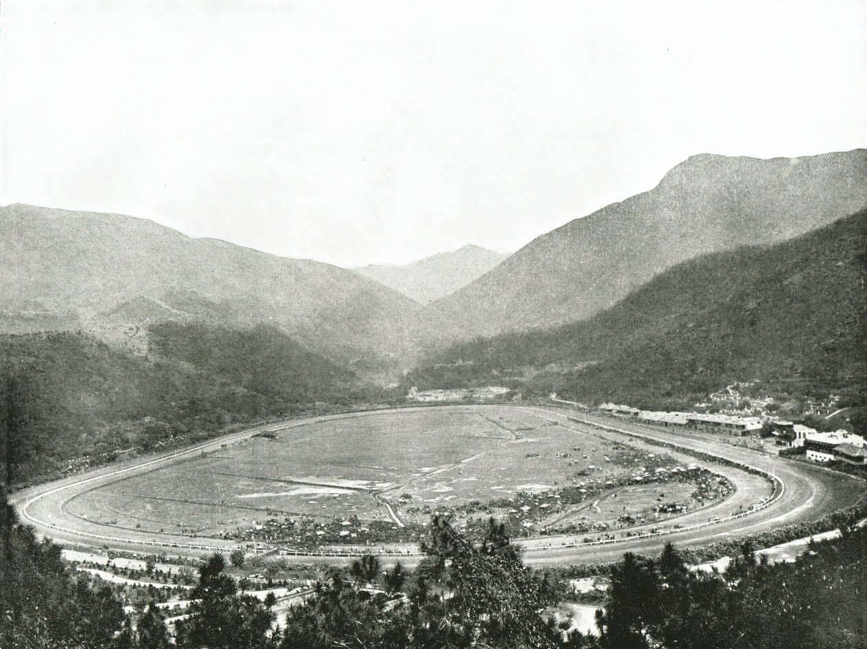 O Autódromo de Morrisons Hill, Hong Kong, 1895. de W and S Ltd