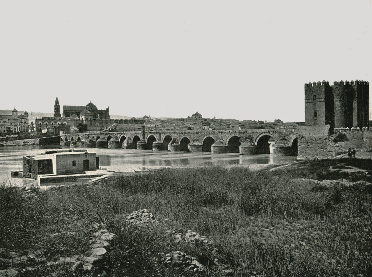 A ponte romana, Córdoba, Espanha, 1895. de W and S Ltd