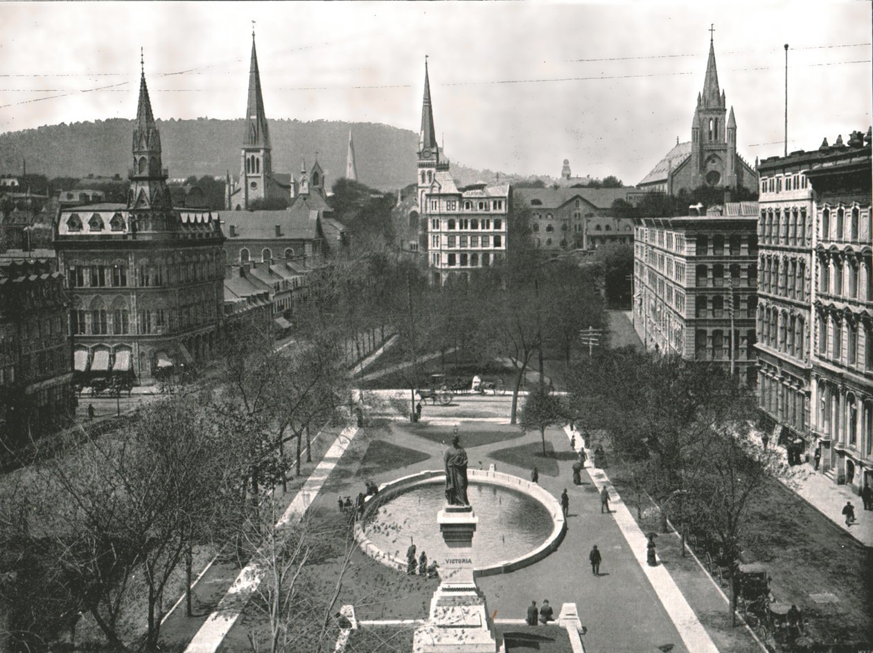 Victoria Square, Montreal, Canadá, 1895. de W and S Ltd