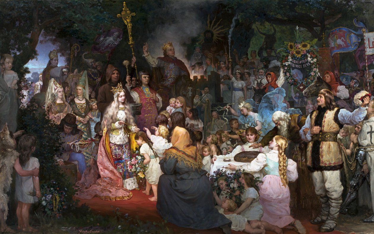 O batismo da Lituânia de Władysław Ciesielski