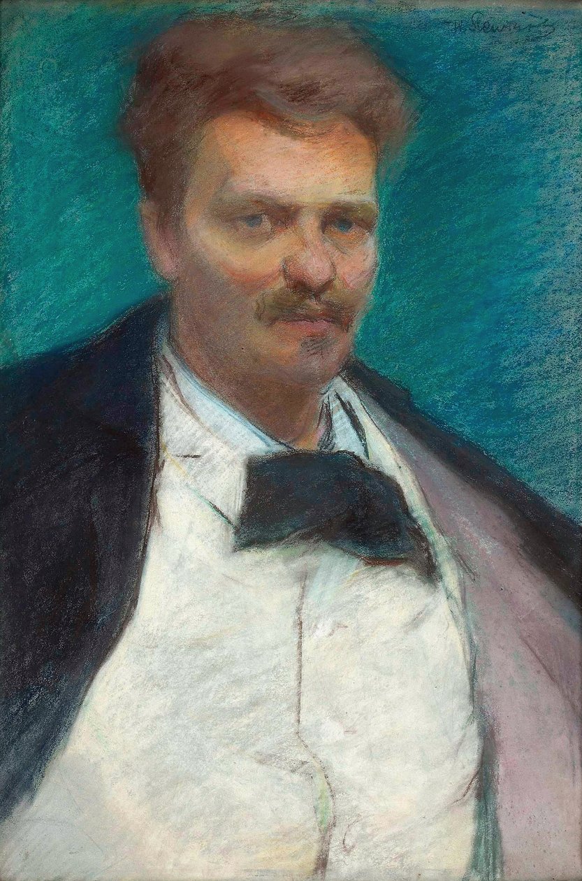 Retrato de August Strindberg. de Wadysaw Slewinski