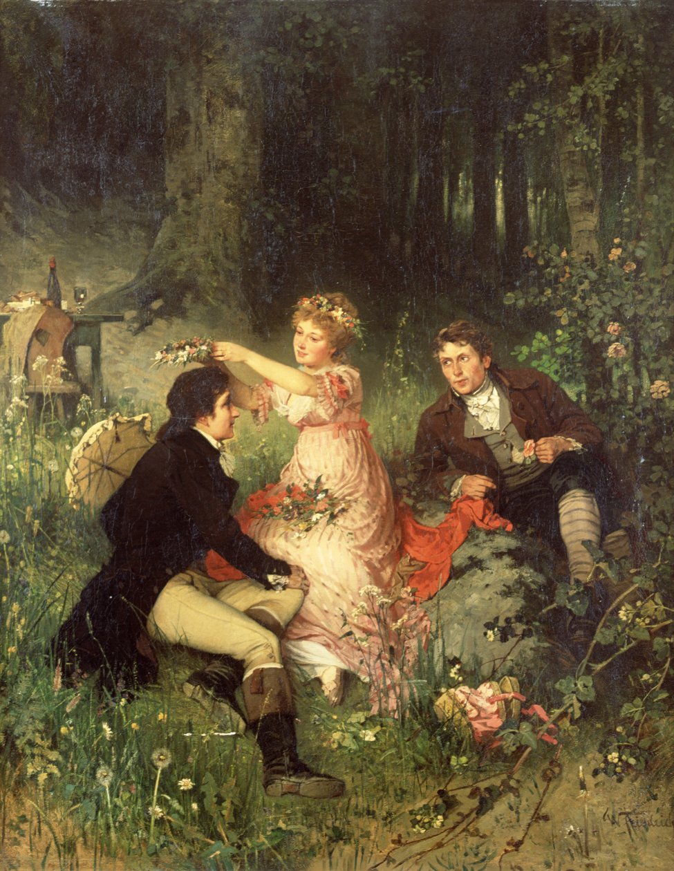 A guirlanda de flores de Waldemar Friedrich