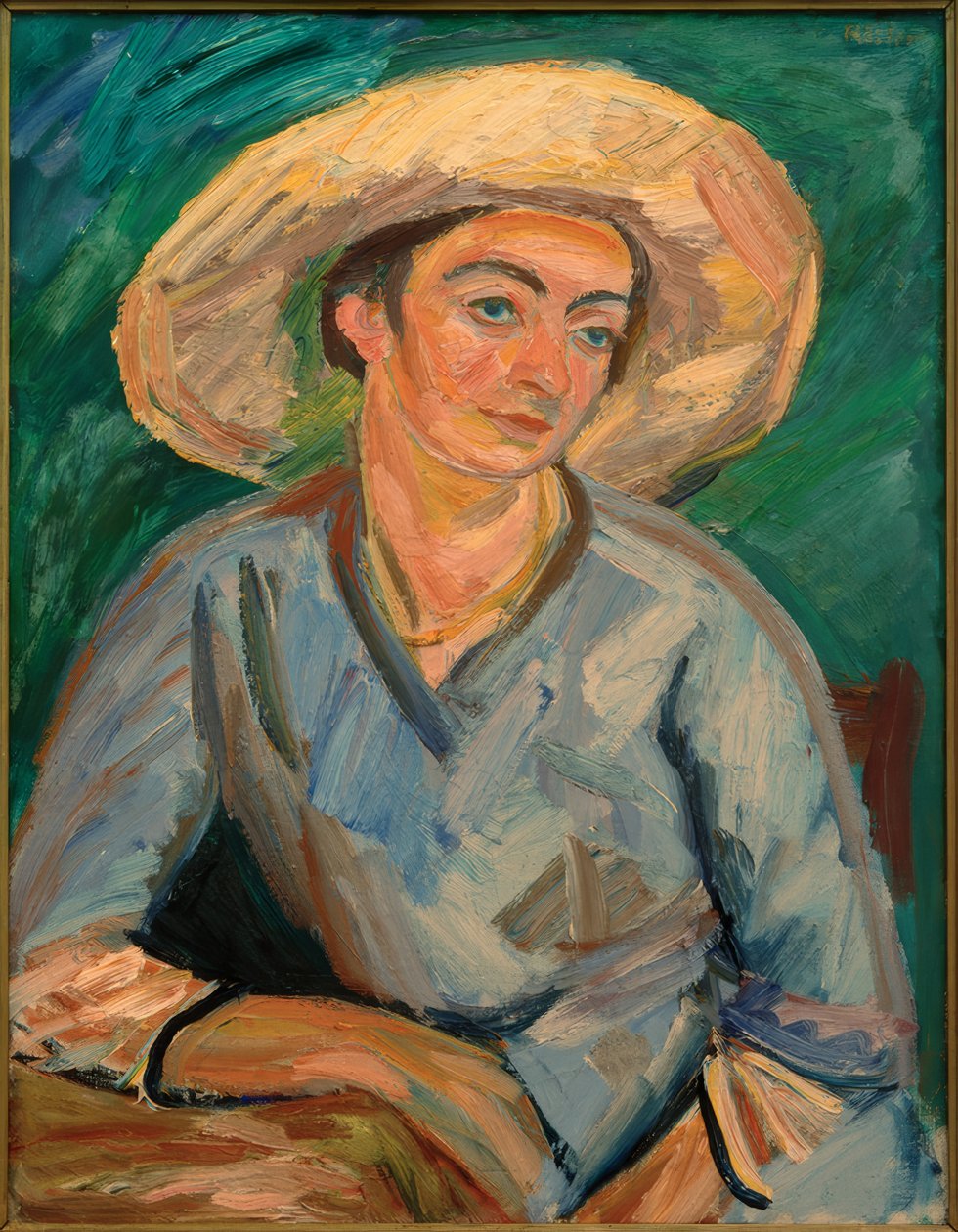 Mulher com chapéu (Oda Rösler) de Waldemar Rosler