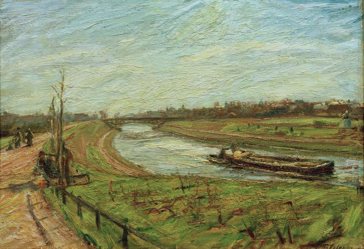 Paisagem no canal Teltow de Waldemar Rosler
