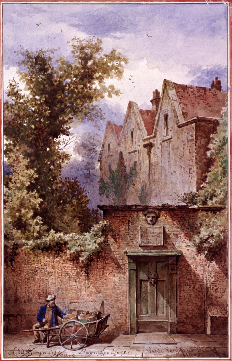 Casa de Nell Gwynne, Bagnigge Wells, St Pancras, Londres, 1865 de Waldo Sargeant