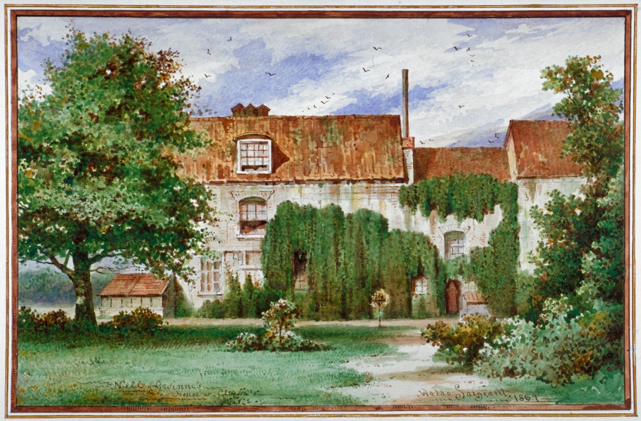 Vista do Sandford Manor House, Waterford Road, Chelsea, 1869.                                          de Waldo Sargeant