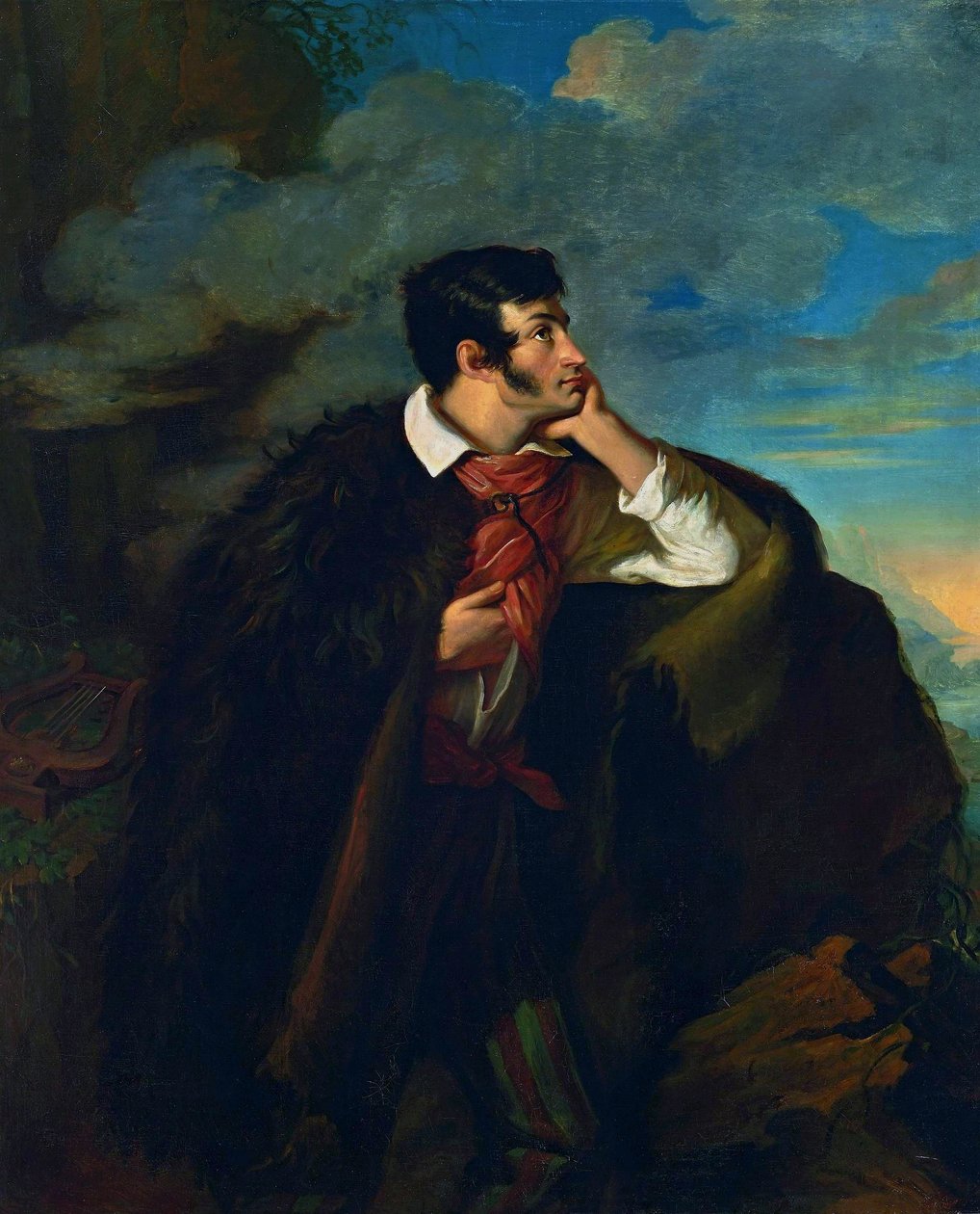 Retrato de Adam Mickiewicz no rochedo de Judá de Walenty Wankowicz
