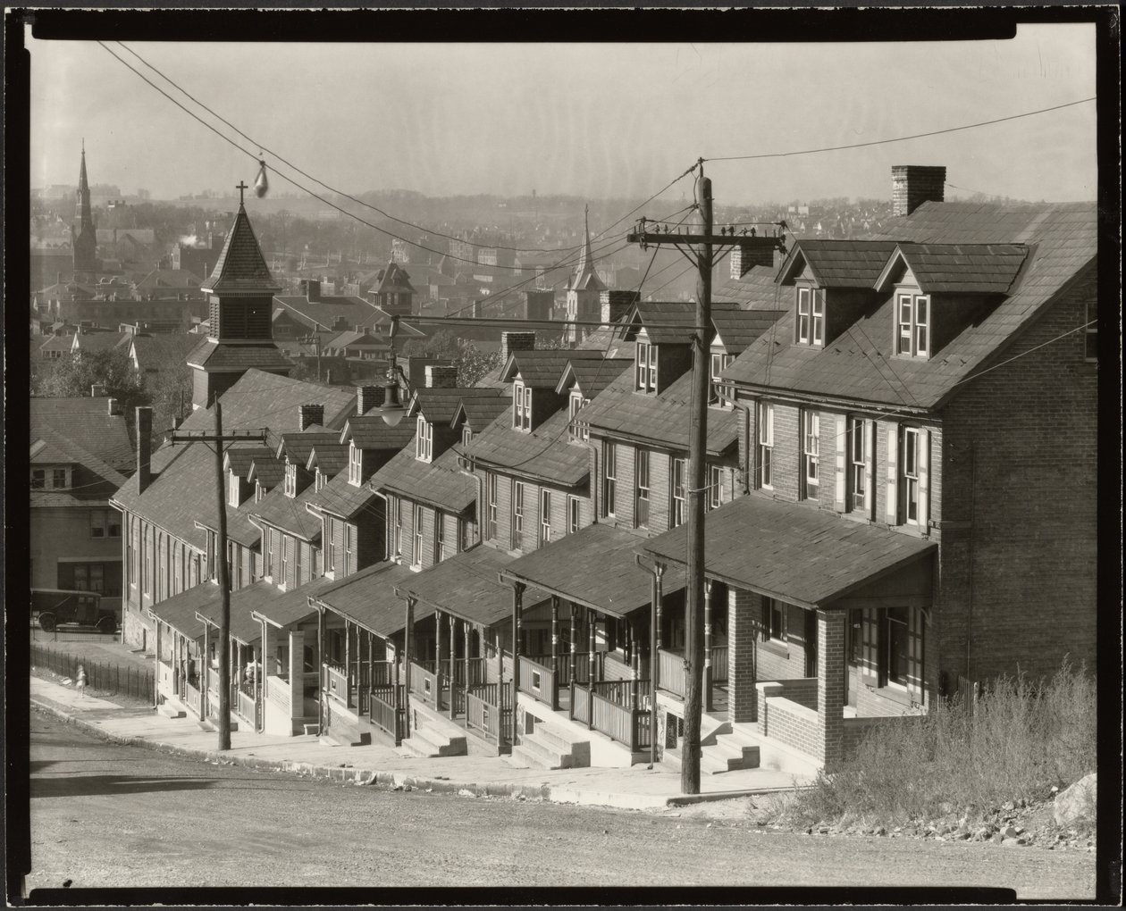 Casas para duas famílias em Bethlehem, Pensilvânia de Walker Evans