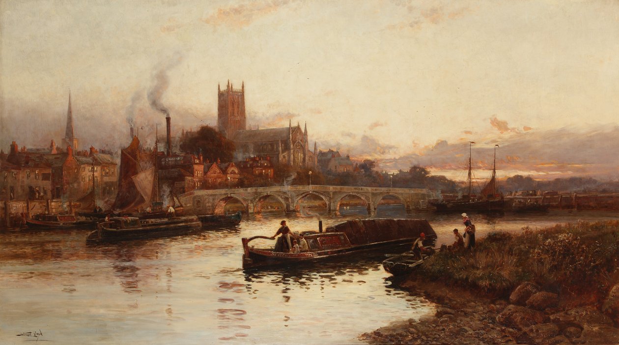 Vista de Worcester, 1890 de Walker Stuart Lloyd