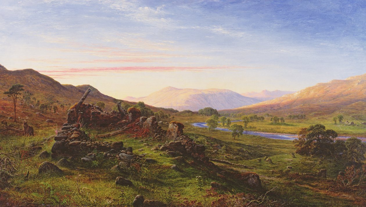 Os Braes de Balquidder, 1860 de Waller Hugh Paton