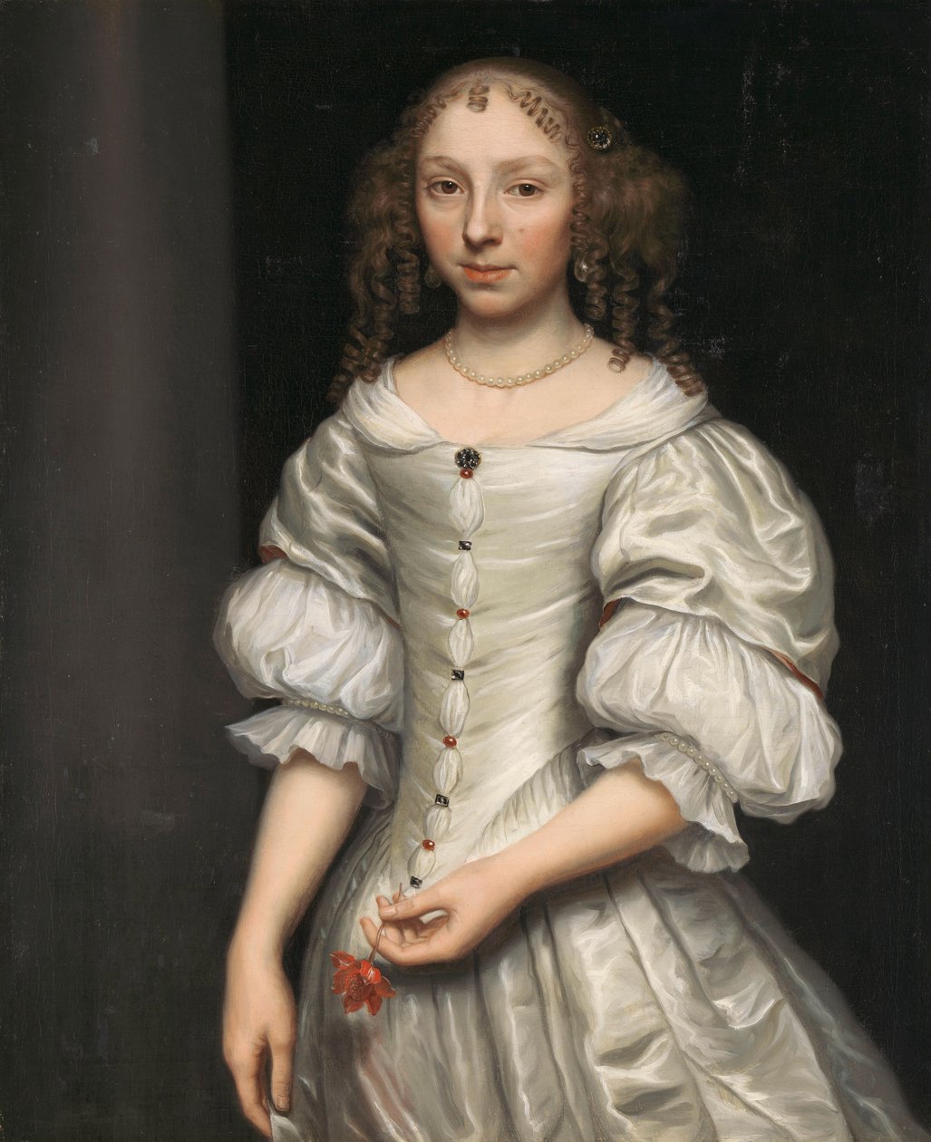 Retrato de uma mulher de Wallerant Vaillant (attributed to)