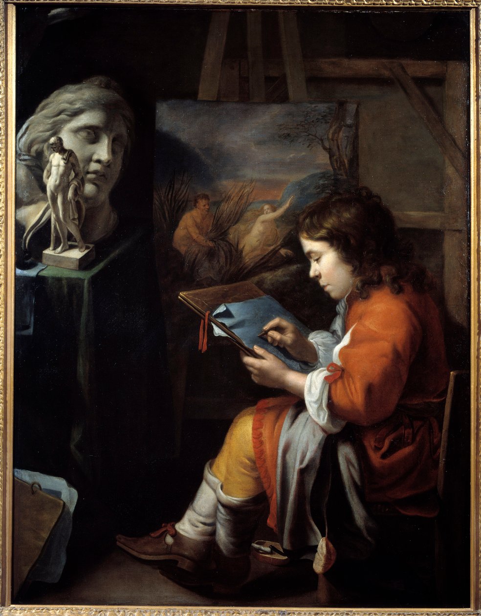 A Pintura do Jovem Artesão de Walelrant Vaillant (1623-1677) de Wallerant Vaillant
