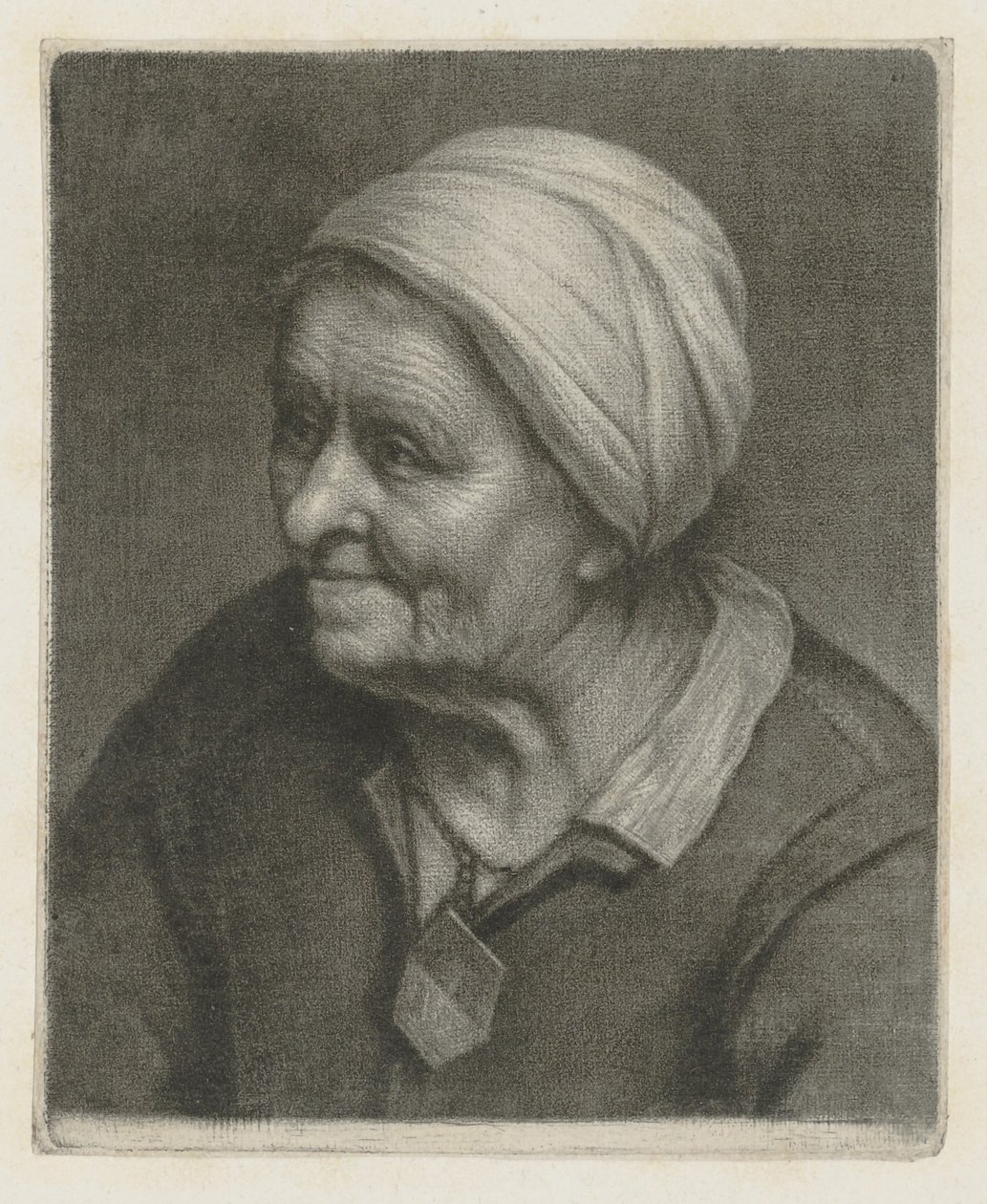 Retrato de uma mulher idosa de Wallerant Vaillant