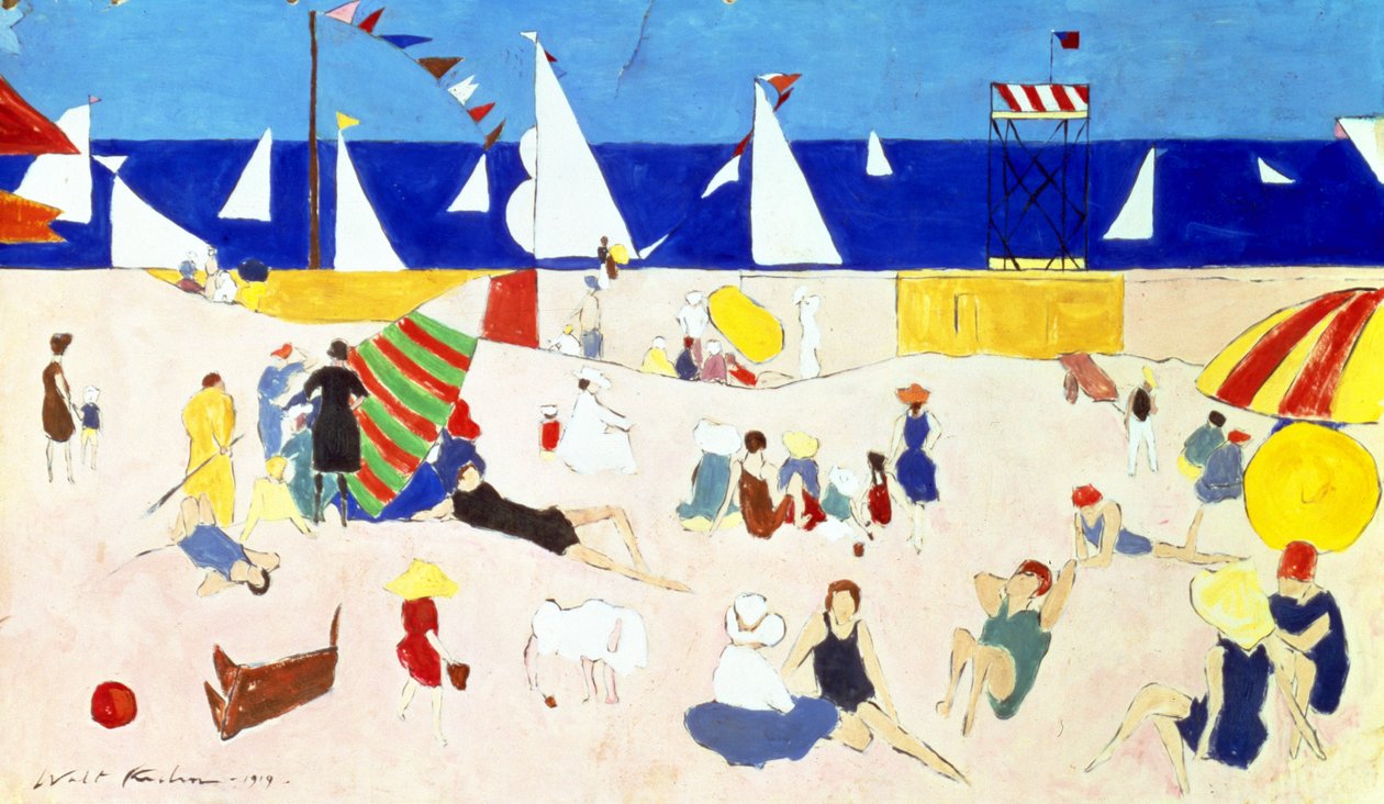Na Praia de Walt Kuhn