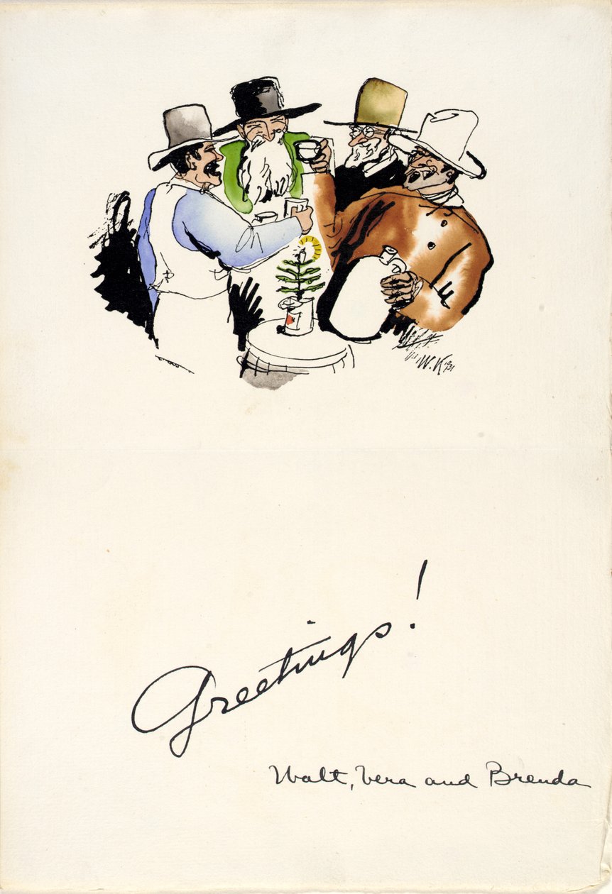 Saudações de Natal de 1931 de Walt Kuhn