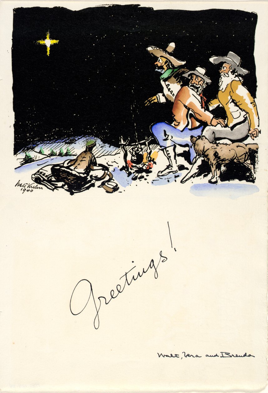 Saudações de Natal de 1940 de Walt Kuhn