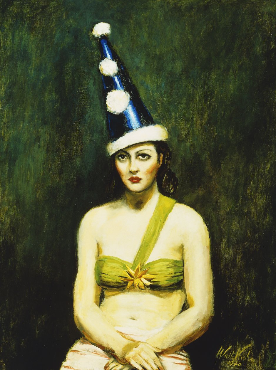 Garota com chapéu de Pierrot de Walt Kuhn