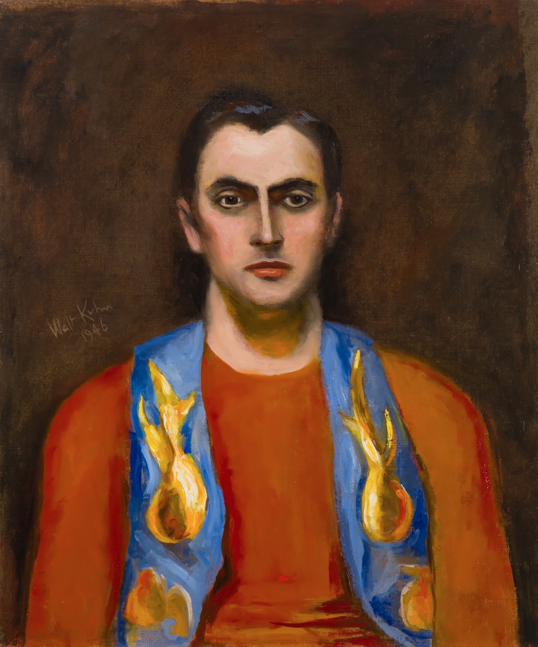 Bolero dourado e azul de Walt Kuhn