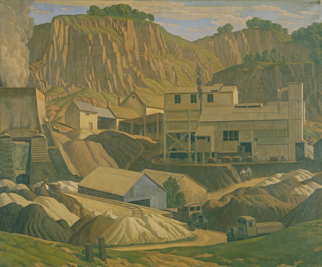 Pedreira de Derbyshire, 1937 de Walter Bell