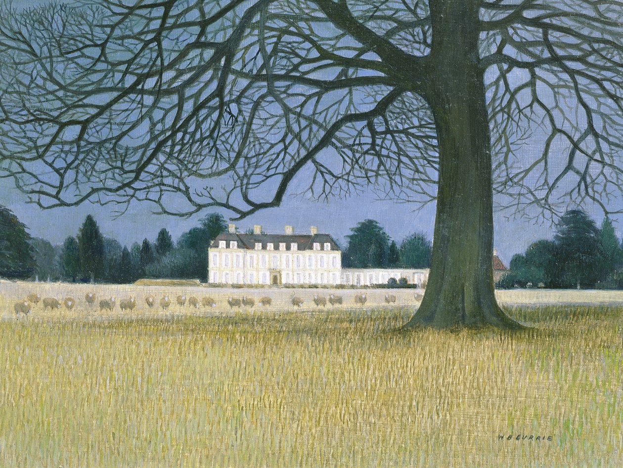 Middleton Park, Oxfordshire (acrílico a bordo) de Walter Bell Currie Walter Bell Currie