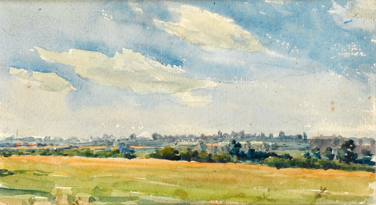 Paisagem, cirrus, nuvens de Walter Bonner Gash