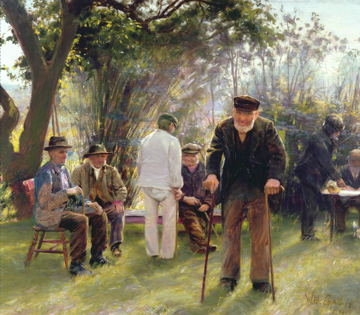 Velhos em Rockingham Park, 1904 de Walter Bonner Gash