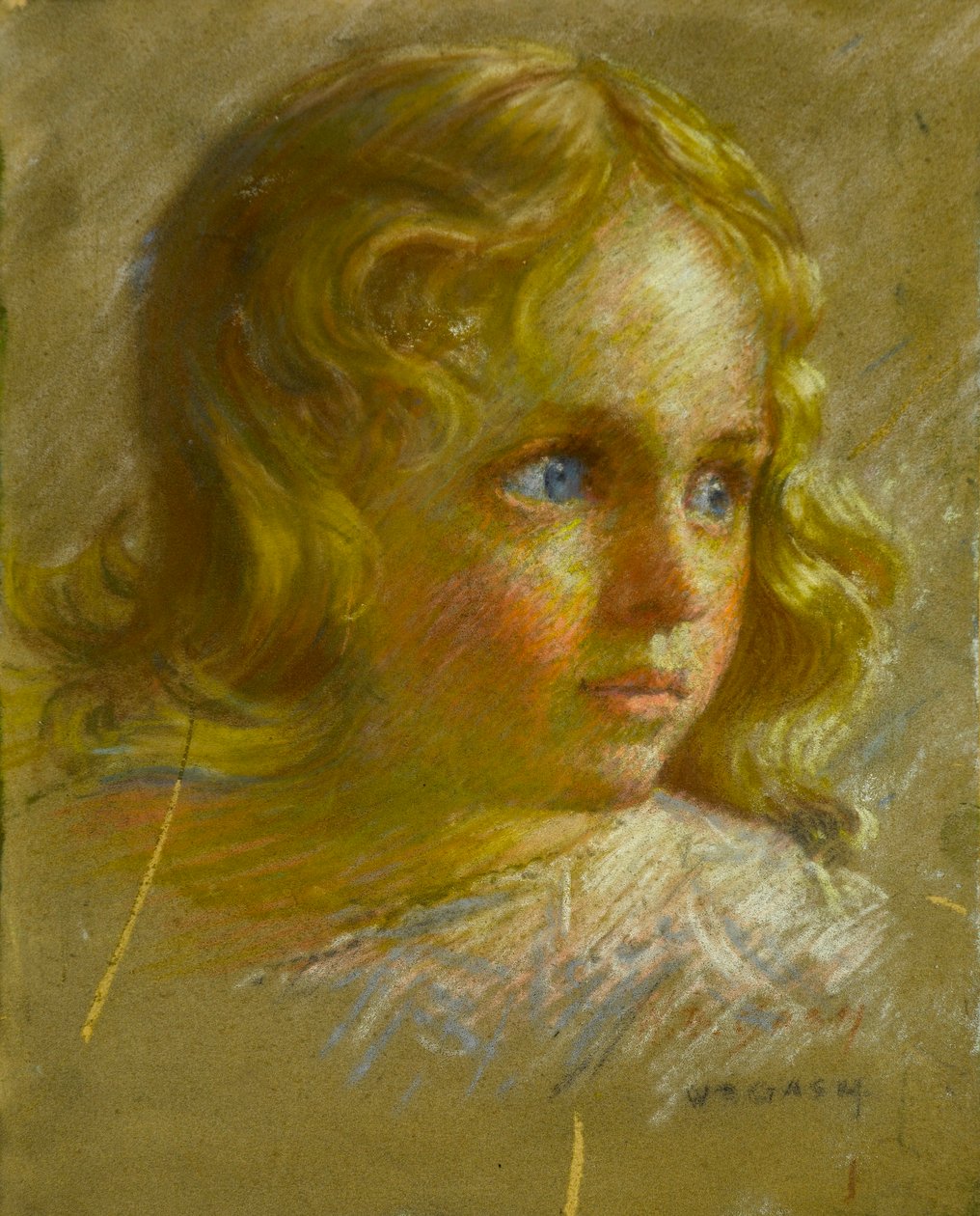 Retrato, de, um, menina jovem de Walter Bonner Gash