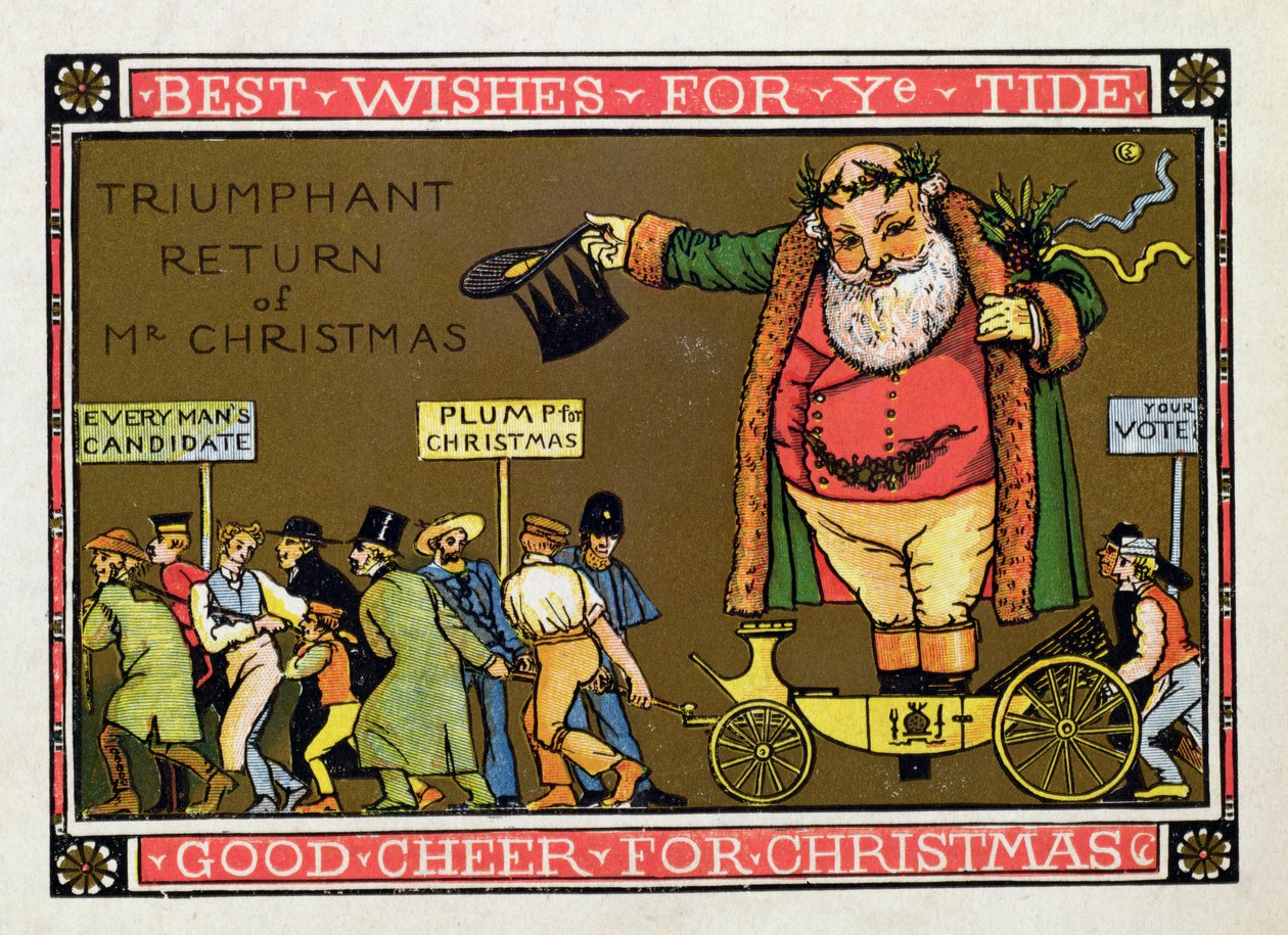 cartão de Natal de Walter Crane