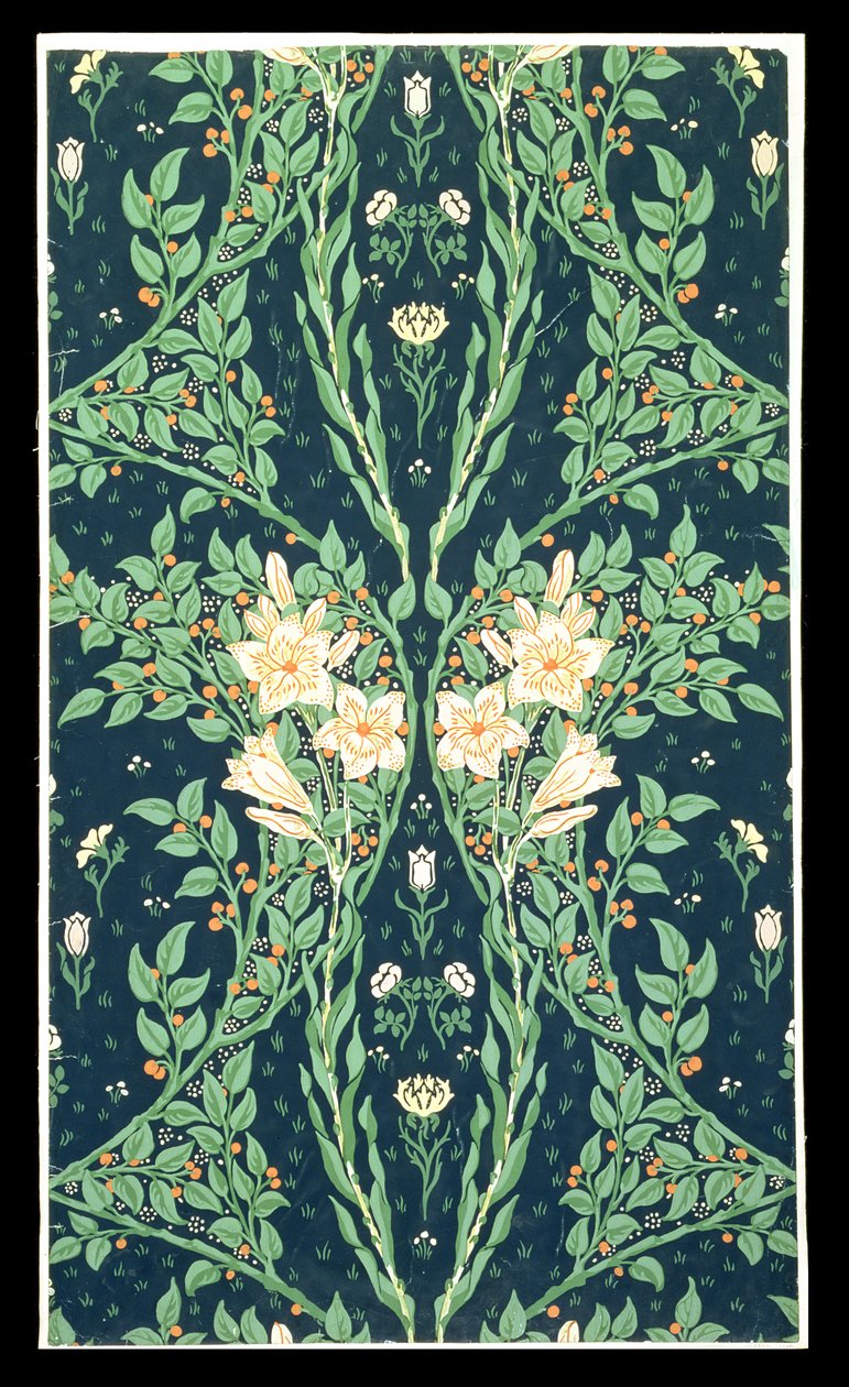 Design de papel de parede de Francesca de Walter Crane
