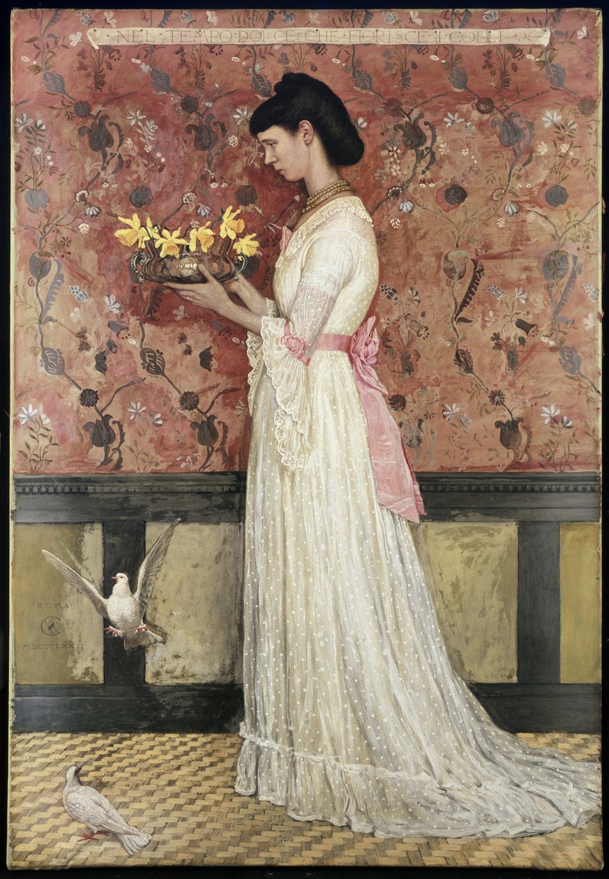 Retrato da Sra. Ingram Bywater, 1872 de Walter Crane