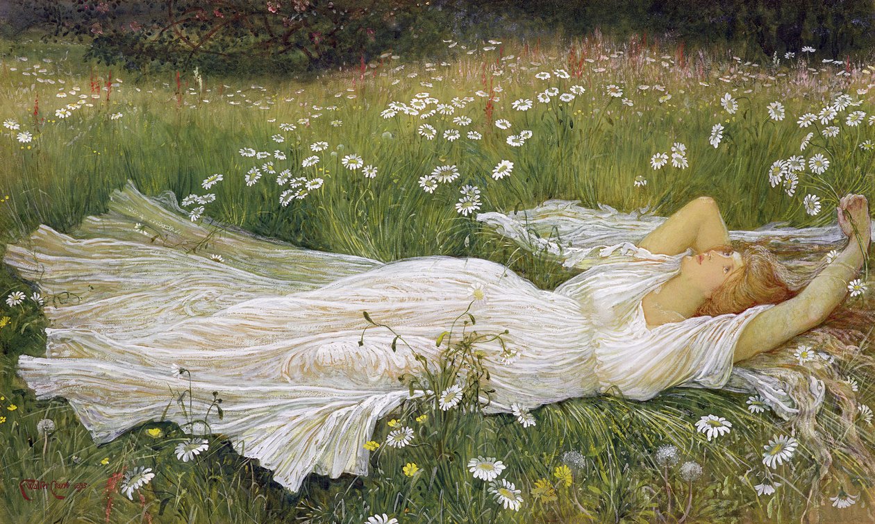 Verão de 1895 (wc e guache sobre papel) de Walter Crane