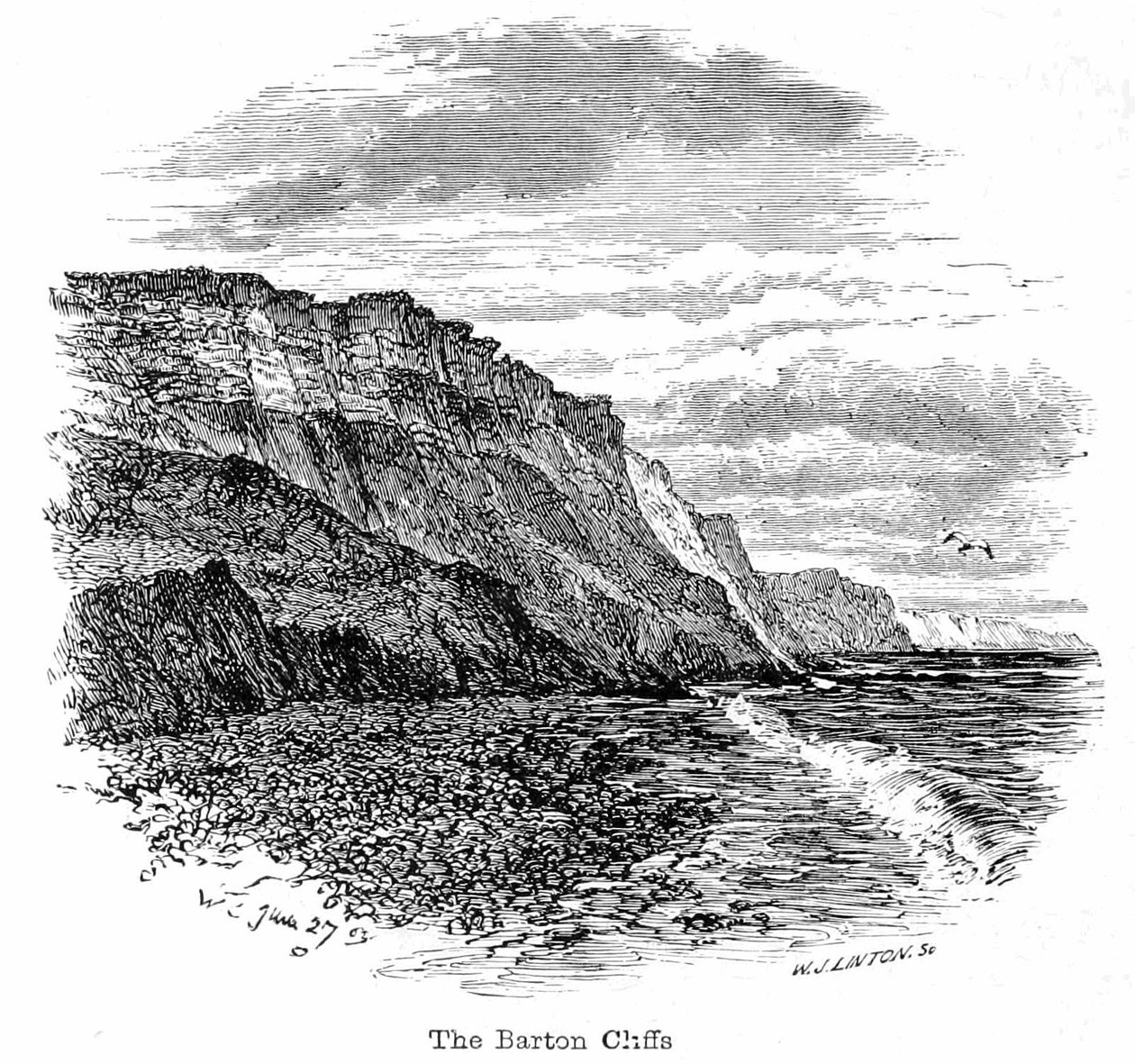 Os penhascos de Barton de Walter Crane