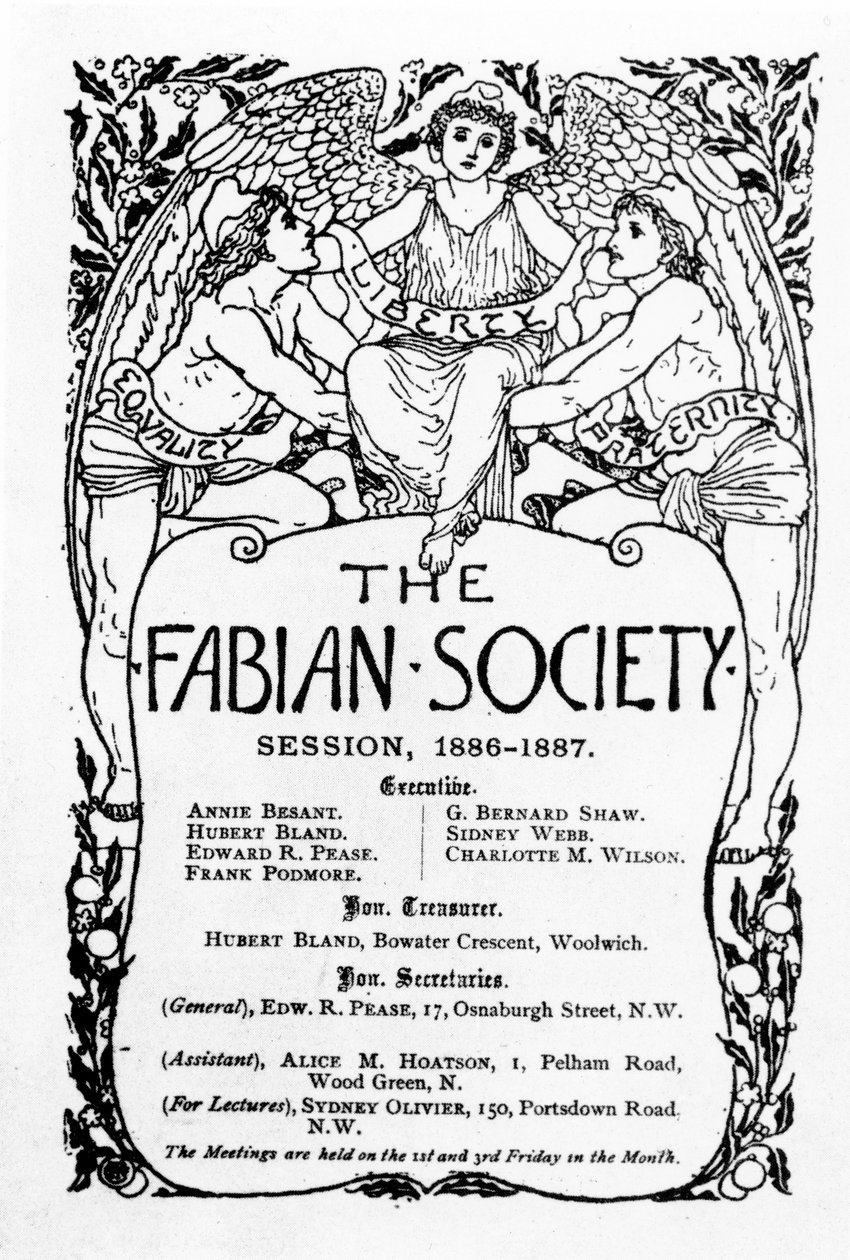 O Relatório da Sociedade Fabiana, 1886-7 de Walter Crane