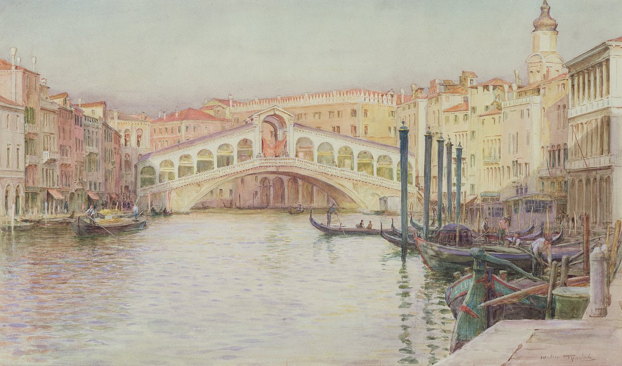 A Ponte Rialto (wc no papel) de Walter Frederick Roofe Tyndale
