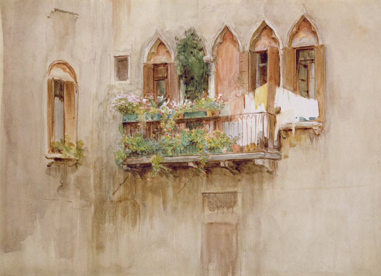 Varanda veneziana (wc no papel) de Walter Frederick Roofe Tyndale