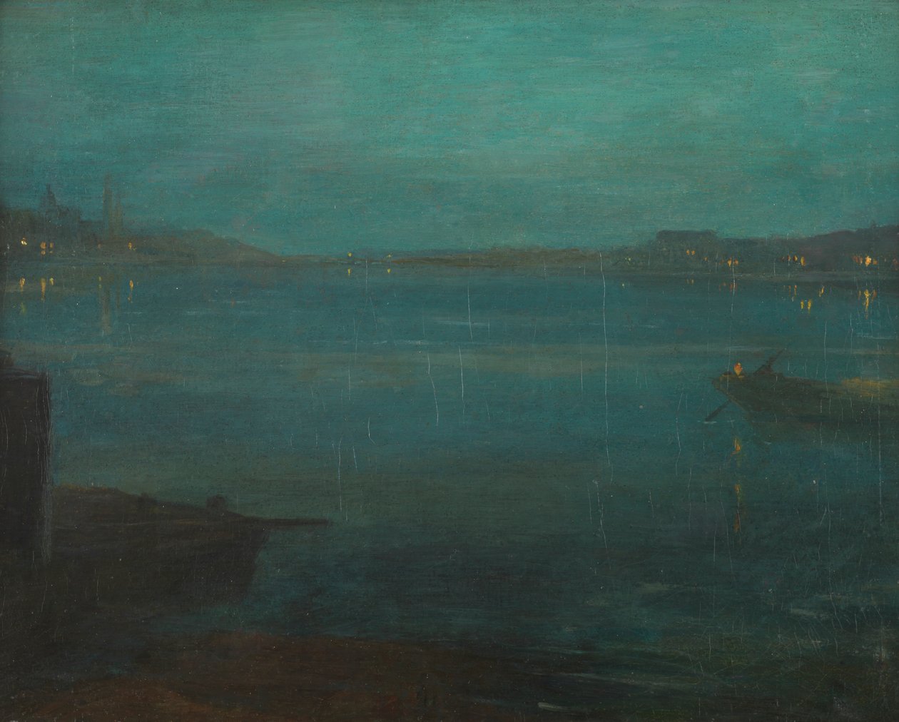 Nocturne de Grevas Boat Yard de Walter Greaves