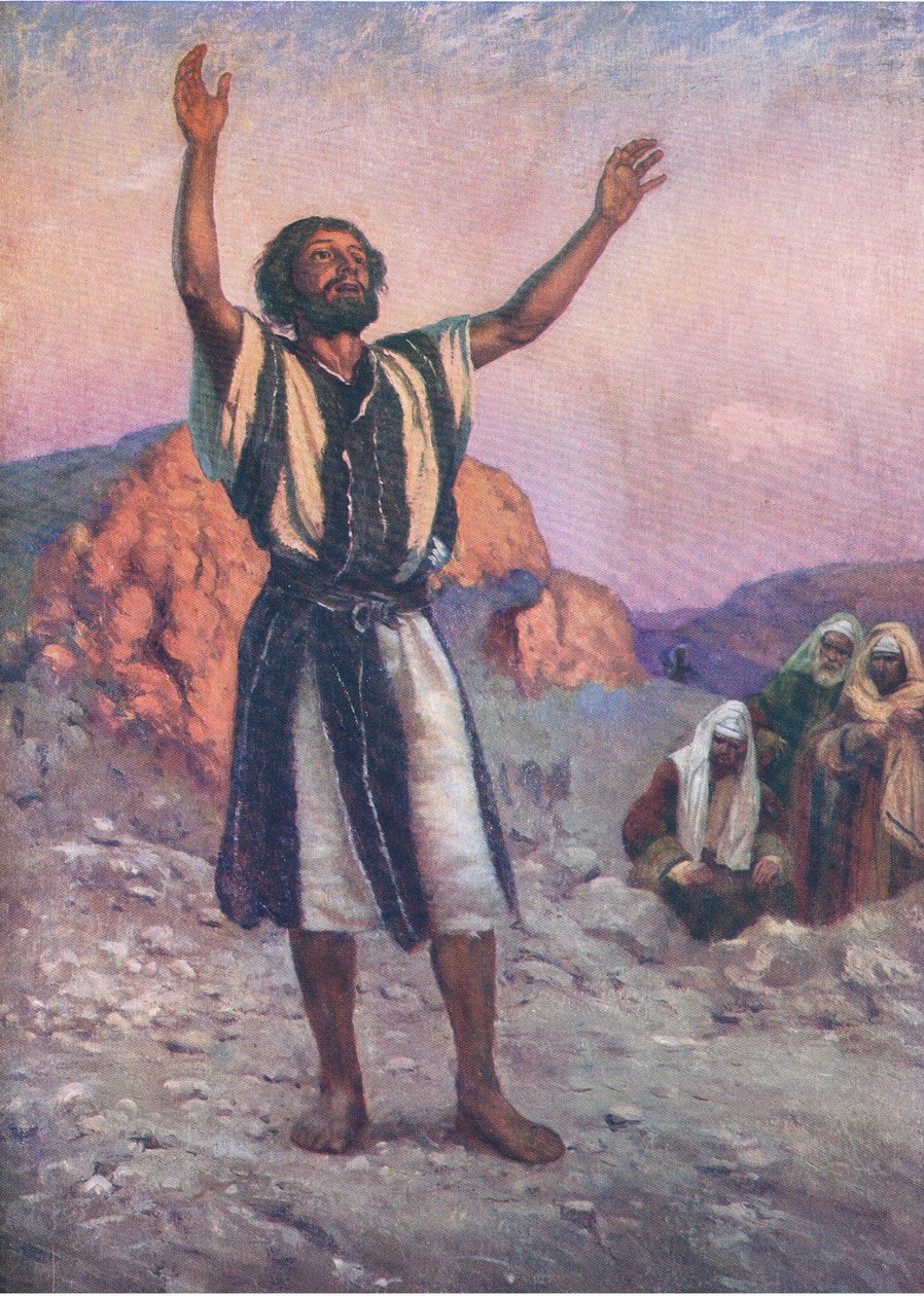 João Batista, do Livro de Gravuras da Bíblia publicado por Thomas Nelson, c.1950 de Walter Grieve