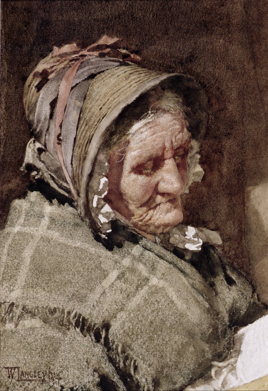Uma esposa de peixe de Newlyn, 1894 de Walter Langley