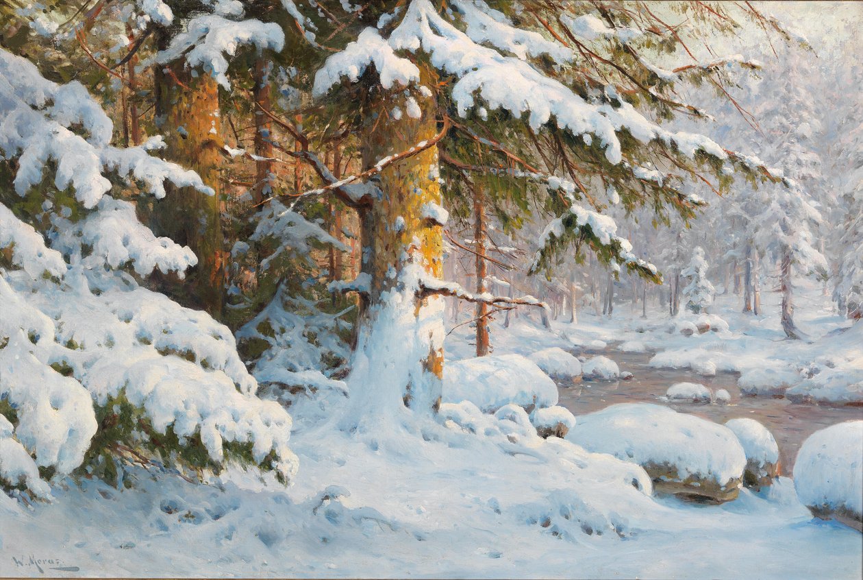 Inverno na floresta de Walter Moras