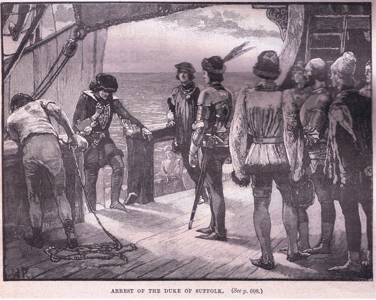 Detenção do Duque de Suffolk AD 1450 de Walter Paget