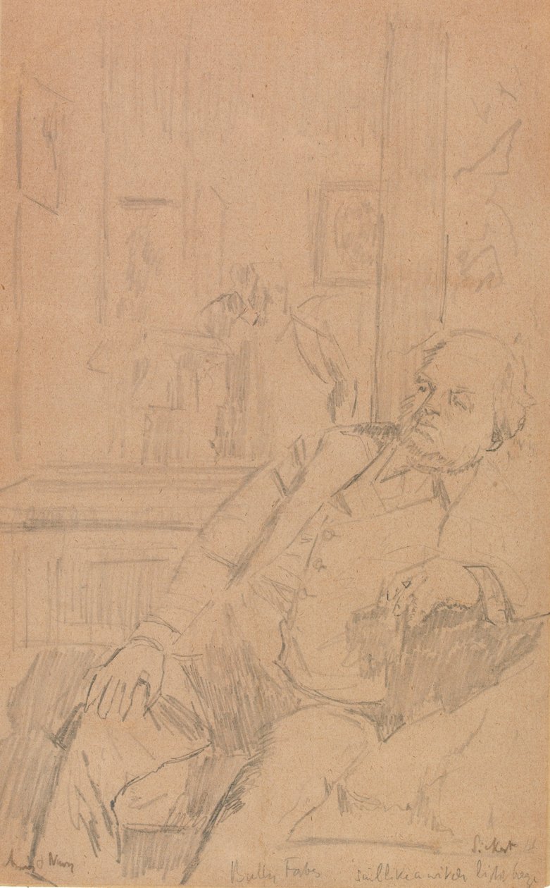 Valentão Forbes (grafite sobre papel) de Walter Richard Sickert