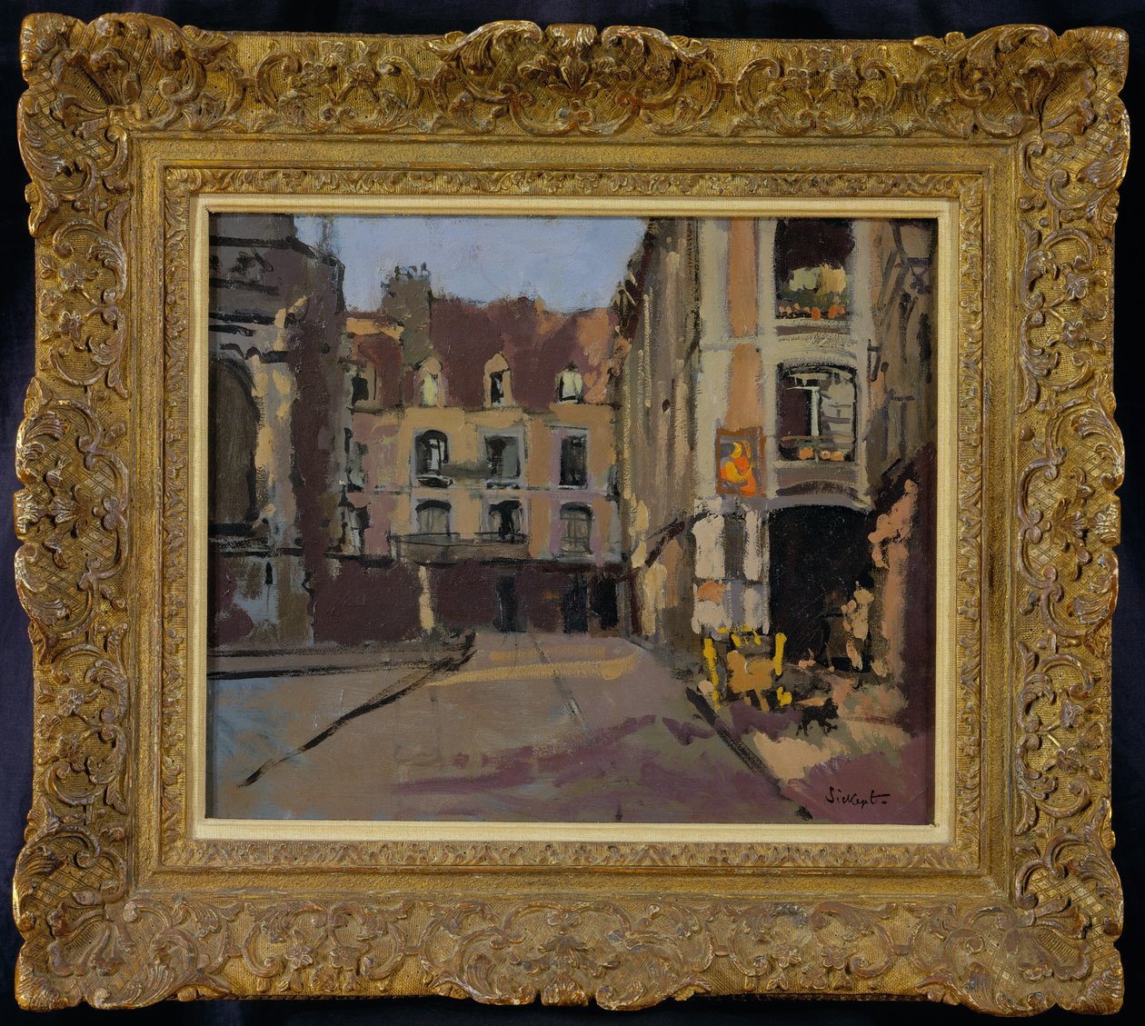 Esquina da Rua Sainte Catherine, Dieppe, c.1899 de Walter Richard Sickert