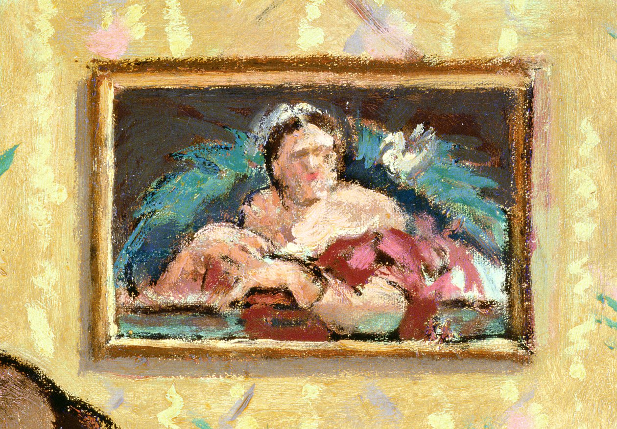 Pintura em uma parede, detalhe de Ennui, c.1913 óleo sobre tela, ver 138791 de Walter Richard Sickert
