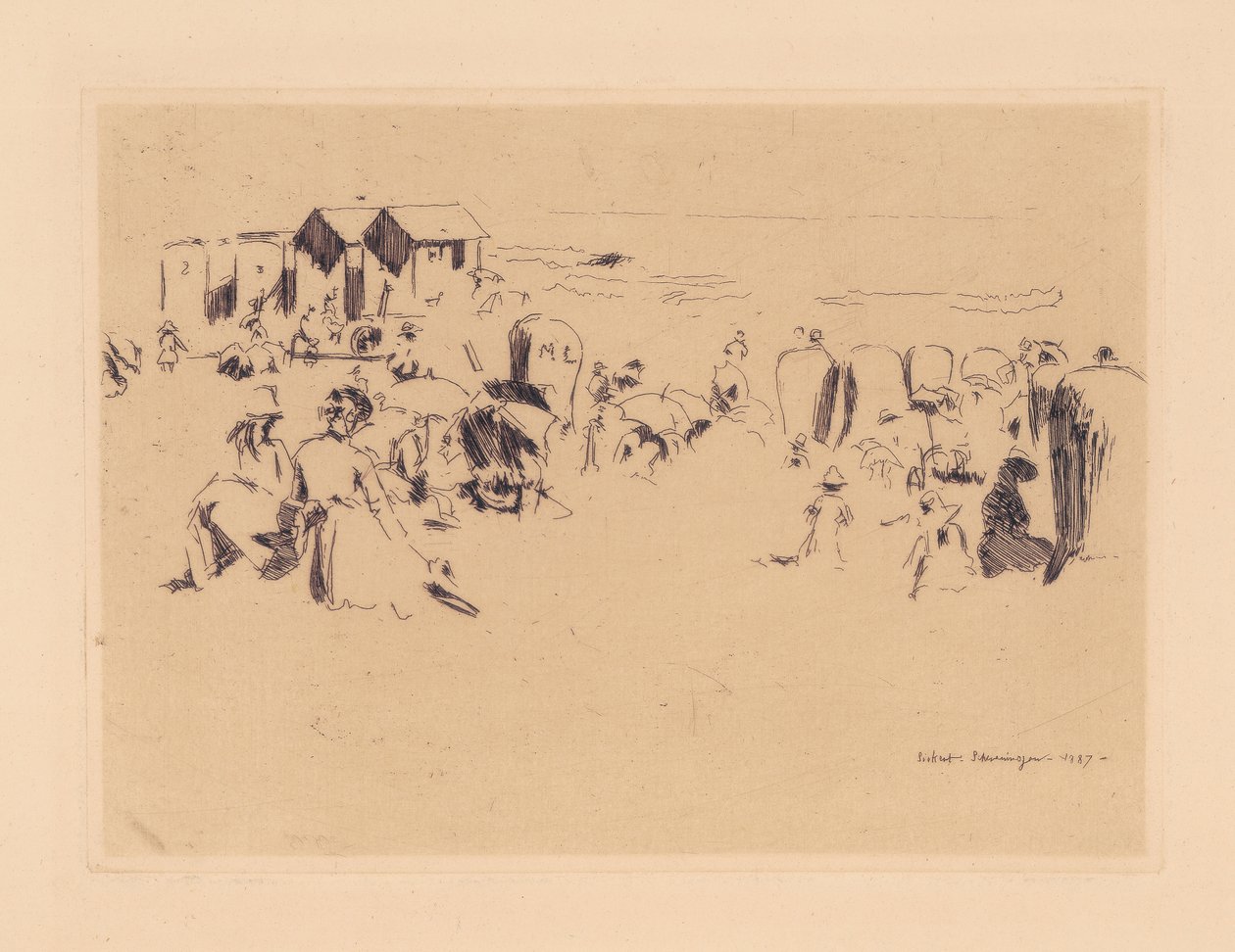 Scheveningen, Máquinas De Banho, 1887 de Walter Richard Sickert
